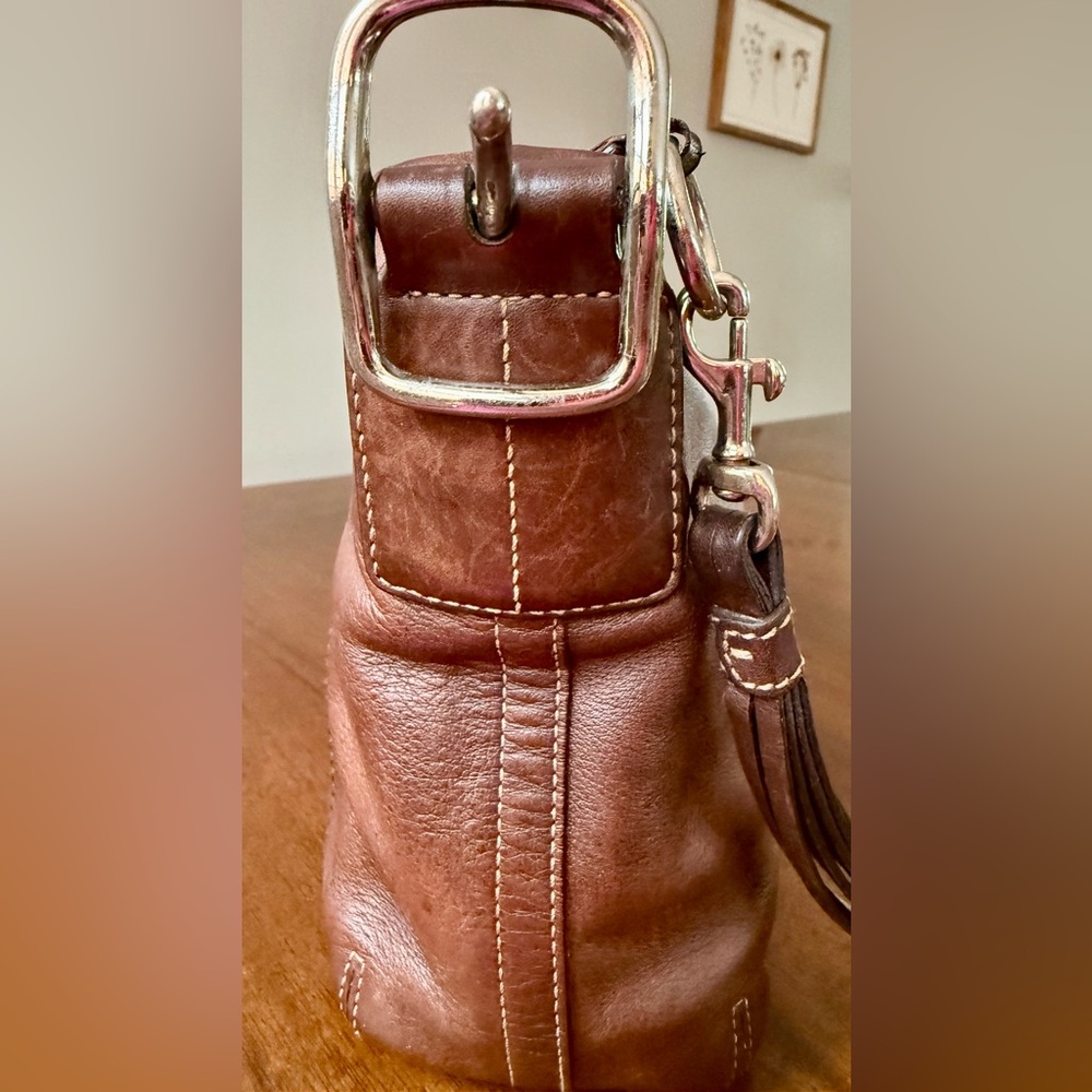‼️SOLD ‼️Vintage Coach East West Legacy Shoulder Bag in Mahogany Y2K 2006 - Picture 6 of 15